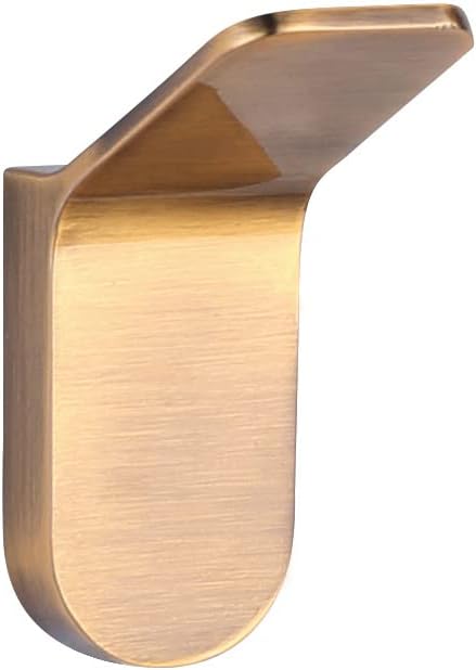 Canarm Lyla Gold Robe and Towel Hook – Modern Wall-Mounted Bathroom Hook, Minimalist 2.75-Inch Design, Matte Gold Finish, Durable Metal Construction, Easy Install-NeatNest