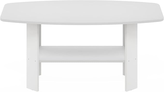 Furinno Simple Design, Coffee Table, White-NeatNest