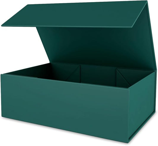 Green Gift Box 10" x 6" x 3" with Magnetic Closure Lid Gift Boxe for Presents,Bridesmaid Gifts Boxes,Cute Box,Birthday Box,Luxury for Gift Packaging, Magnetic Gift Boxe for Wrapping Gifts-NeatNest