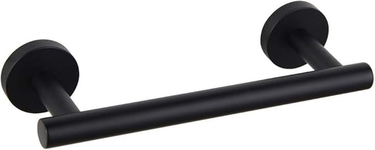 GERZWY 9-Inch Small Kitchen Towel Bar SUS 304 Stainless Steel Cabinet Hand Towel Bar Wall Mounted Bathroom Organizer Matte Black AG1101C23-BK
