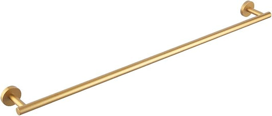 GERZWY Stainless Steel 33-Inch Bathroom Towel Bar Gold Towel Rack Wall Mounted Towel Rail Bath Towel Rod AG1101C85-BE