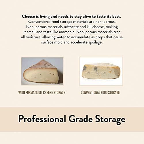 Formaticum - 30-Pack Cheese Storage Bags - 6.25 x 11 Wax Paper Bags to Keep Cheese or Charcuterie Fresh - Professional Grade Cheese Paper for Wrapping Cheese - Porous Brown Paper Bags From France