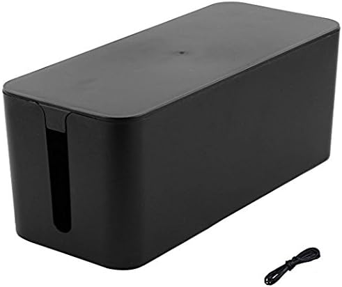 Cable Management Cord Cover Wire Hider Box Concealer Organizer Protector System for Home Theater Entertainment Center Office School (Mini,Black)