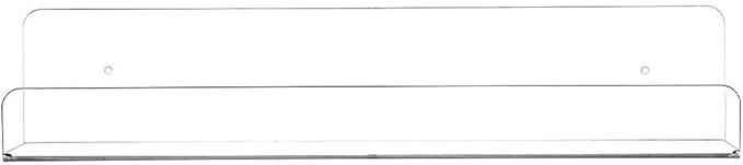 CY craft 15 inch Acrylic Invisible Floating Bookshelf for Kids Room, Modern Picture Ledge Display Toy Storage Wall Shelf 5MM Thick U Shelves Storage Rack,Set of 6-NeatNest