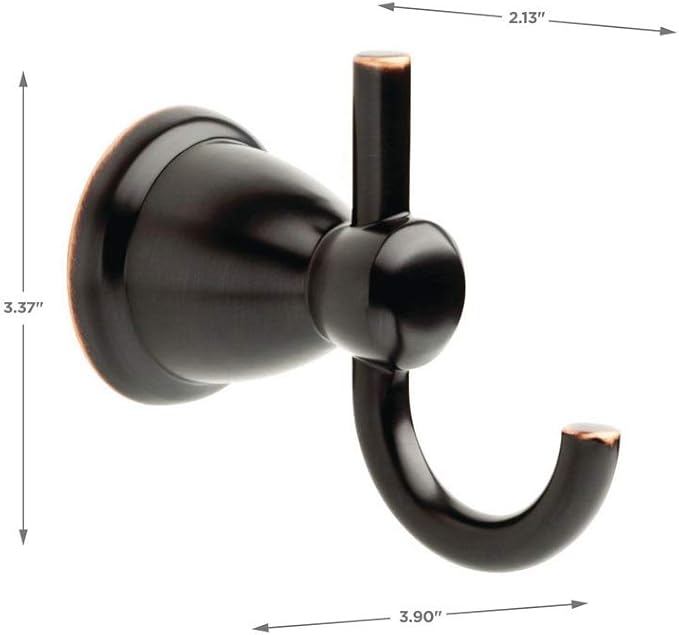 Franklin Brass Kinla Towel Hook, Oil Rubbed Bronze, Bathroom Accessories, KIN35-ORB-1 (Pack of 2)