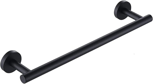 16 Inch Towel Bar for Bathroom 9/12/16/24/28/33 Inch Kitchen Hand Towel Holder Matted Black SUS304 Stainless Steel RUSTPROOF Wall Mount Towel Rod (1, Matted Black, 16 Inch)