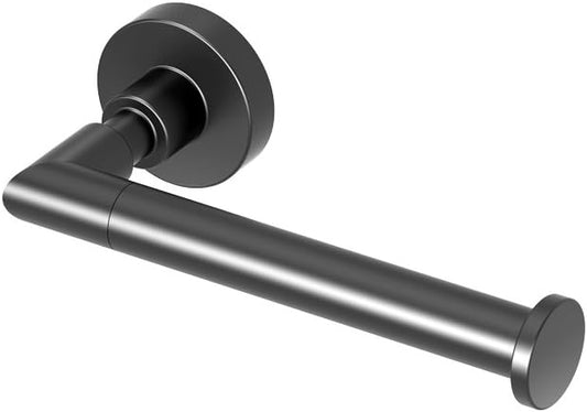Gatco 5503 Bathroom Single Post Toilet Paper Holder, Matte Black/Wall Mount Toilet Tissue Holder