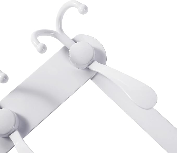 Encozy Over The Door Hooks,Coat Rack for Hanging Clothes Hat Towel (Heavy Duty White 1pcs)