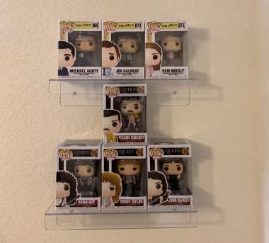 CY craft Clear Acrylic Floating Shelves Display Ledge, 5 MM Thick Wall Mounted Storage Shelf for Kitchen/Bathroom/Office,Invisible Kids Bookshelf and Spice Rack,15 Inch,Set of 4-NeatNest