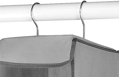 Whitmor Hanging Shoe Shelves - 8 Section - Closet Organizer - Grey-NeatNest