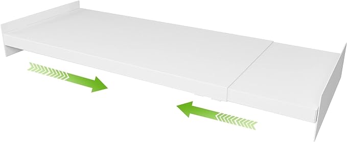 Expandable Closet Shelf Organizer, Adjustable Shelves Organizer, Storage Shelving Rack DIY Divider RV Separator for Cabinet Pantry Wardrobe Cupboard Kitchen, 1 Pack, Large