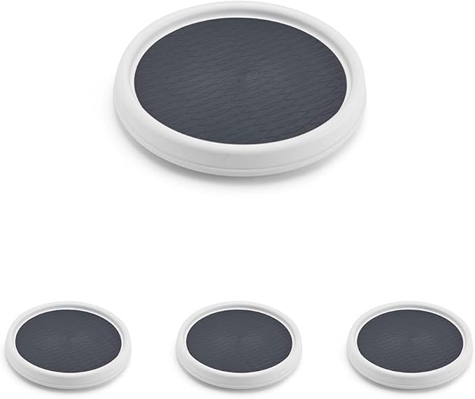 Copco Non-Skid Pantry Cabinet, 9-Inch, White/Gray (Pack of 4)-NeatNest