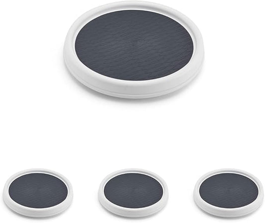 Copco Non-Skid Pantry Cabinet, 9-Inch, White/Gray (Pack of 4)-NeatNest