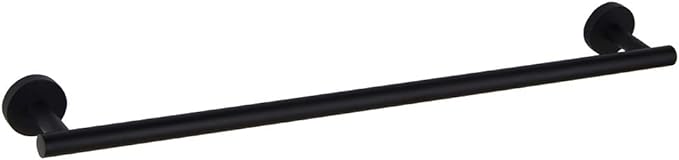 GERZWY Bathroom Towel Bar 24" Stainless Steel Towel Bar Matte Black Contemporary Style Wall Mount for Bath Kitchen AG1101C60-BK