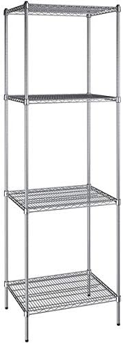 24" x 30" NSF Chrome 4-Shelf Kit with 96" Posts, Heavy Duty Storage Shelving, Wire Shelving Kit, NSF Commercial Storage Rack Unit