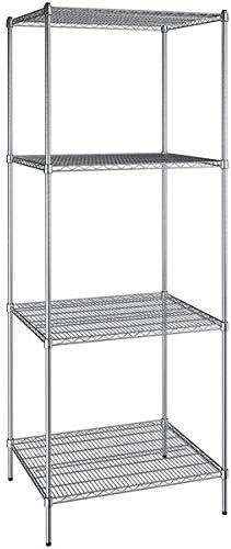30" x 36" NSF Chrome 4-Shelf Kit with 96" Posts, Heavy Duty Storage Shelving, Wire Shelving Kit, NSF Commercial Storage Rack Unit