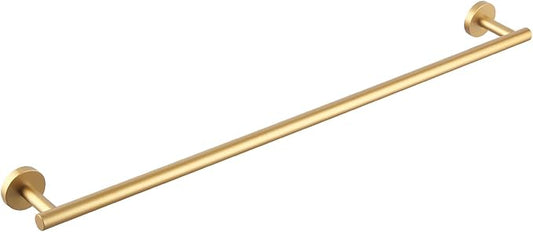 GERZWY Gold Towel Bar 30-Inch Stainless Steel Bathroom Towel Rail Wall Mounted Hand Towel Holder AG1101C75-BE