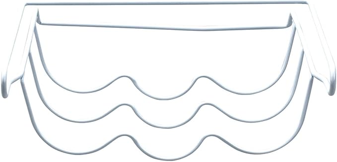 Fox Valley Traders Fridge Shelf Wine Rack, Durable White Coated Wire, Stores 3 Bottles - Measures 12 1/2" Long x 13" Wide x 4 1/2" High, by Chef's Pride