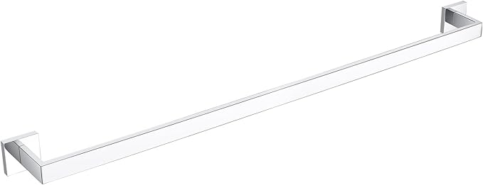 BANOLUX Towel Rack, 36-Inch Single Towel Bars for Bathroom, Towel Racks for Bathroom Wall Mounted SUS304 Stainless Steel Hand Towel Holder Organize Heavy Duty, Chrome Towel Bar
