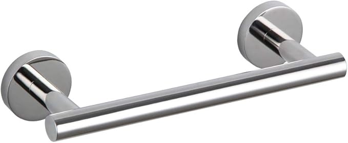GERZ 9-Inch Bathroom Towel Bar Stainless Steel Bath Towel Rack Contemporary Style Wall Mount, Polished Finish AG1101C23-JG