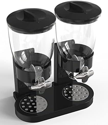 Dual Food Dispenser - Dry Food Dispenser Perfect As A Candy, Nuts, Rice, Granola, Cereal & more Dispenser. Dispenses 1 Ounce Per Twist! Stores Food, and Keeps Your Food fresh!-NeatNest