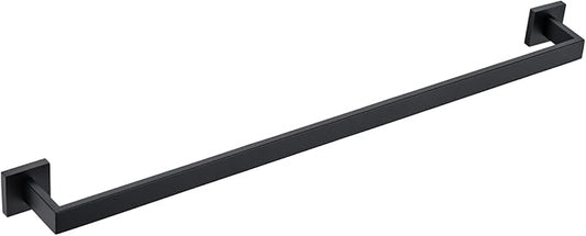 BANOLUX Towel Rack, 36-Inch Single Towel Bars for Bathroom, Towel Racks for Bathroom Wall Mounted SUS304 Stainless Steel Hand Towel Holder Organize Heavy Duty, Matte Black Towel Bar