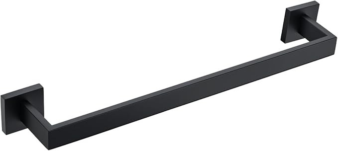 BANOLUX Towel Rack, 12-Inch Single Towel Bars for Bathroom, Towel Racks for Bathroom Wall Mounted SUS304 Stainless Steel Hand Towel Holder Organize Heavy Duty, Matte Black Towel Bar