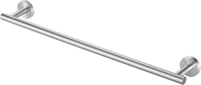 KES 19.2 Inch Bathroom Towel Bar, Towel Holder for Wall, Bathroom Towel Racks SUS304 Stainless Steel Brushed Finish, Total Length 21.6 Inch, A2000S55B-2