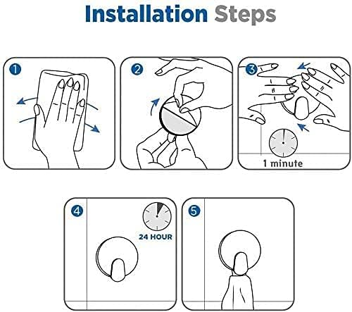 DELITON Adhesive Hooks - 4 Pack Towel/Coat Hooks Wall Hook Stick on Bathroom or Kitchen (Matte Black, Stainless Steel)-NeatNest