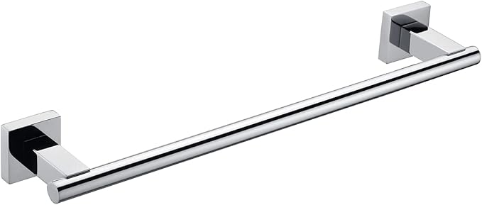 Miyili Bathroom Single Towel Bar 15.75-Inch Stainless Steel Towel Rack Bath Towel Hanger Wall Mount Polished Finish, A02C40A