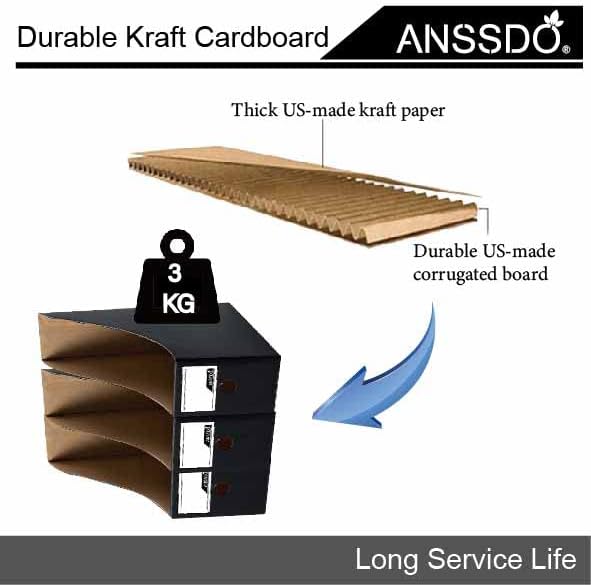 12 Pack Black Cardboard Magazine Holder Premium Magazine File Holder Magazine Organizer, Magazine Storage Box, Large Volume Magazine File Organizer as Book Bins or Folder Holder for Desk