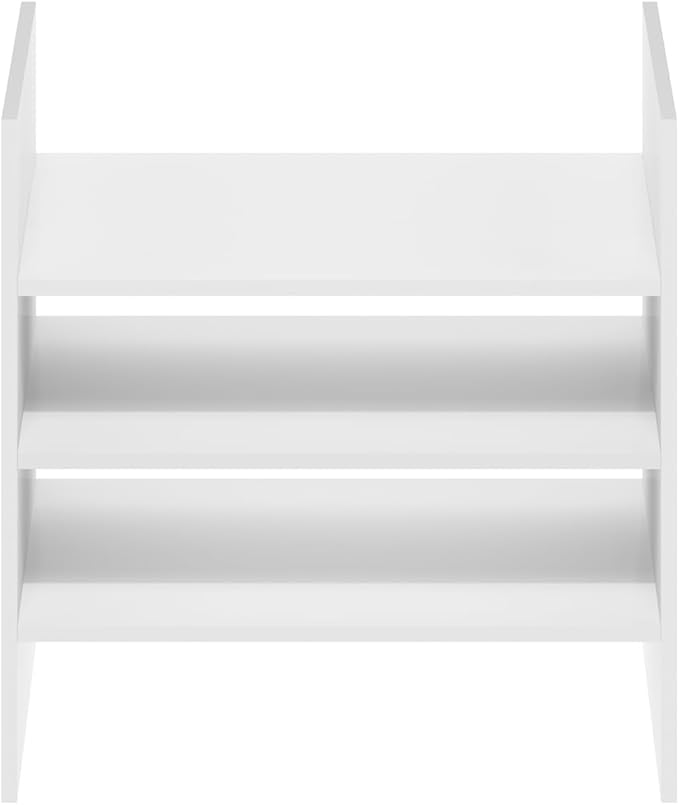 Furinno Cubicle 3-Shelf File Organizer Cube Insert (Does not fit IKEA Kallax Shelving), White