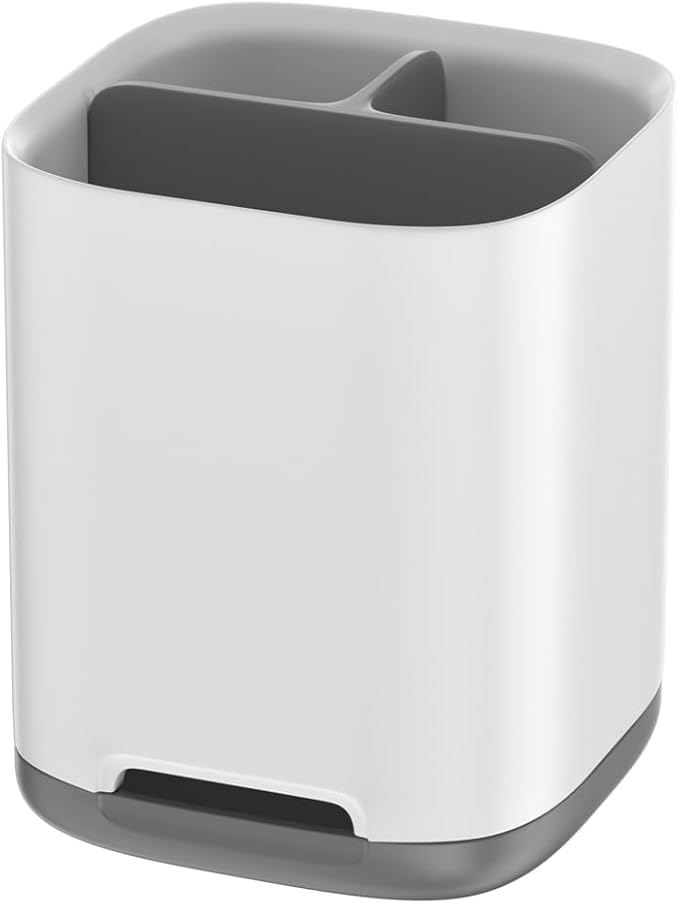 Toothbrush Holder, Toothpaste Holder with Anti-Slip Bottom 3 Slots, Electric Toothbrush Holder for Bathroom, Made of PP and Abs Plastic Toothbrush Caddy Detachable for Easy Cleaning