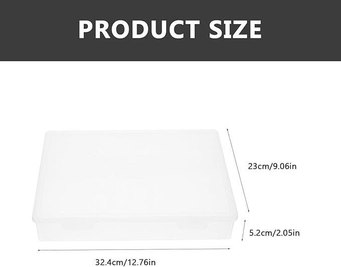 Transparent a4 Document Storage Box: Office Desktop File Organizer with, Plastic Paper Holder for Magazines, Photos, Stationery, and More