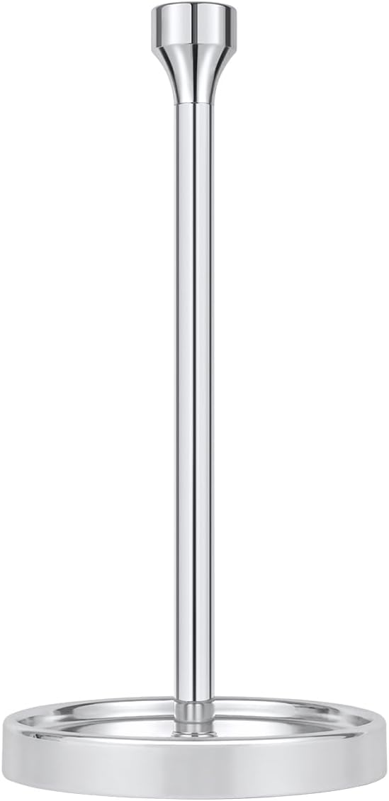Ivilon Countertop Paper Towel Holder - Modern Bell End Minimalist Design - Color Chrome-NeatNest