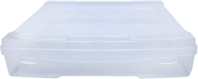 12” x 12” Plastic Scrapbook Storage Case by Simply Tidy- Portable Case for Documents, Papers, Sewing, Crafts - 1 Pack