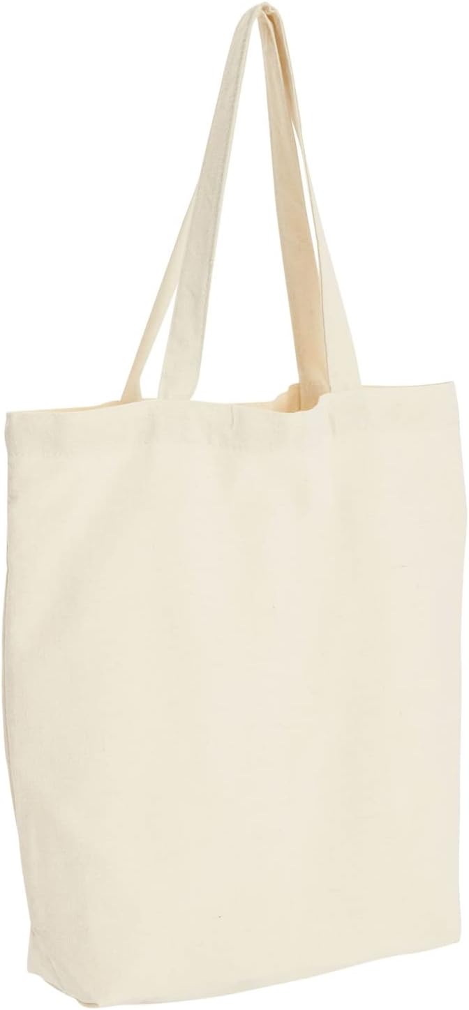 Juvale Canvas Tote Bag Set of 3 - Small Multi-Color (3 Designs) - Polycotton Reusable Cloth Bags for Grocery & Farmers Market (15 x 16.5 in)-NeatNest