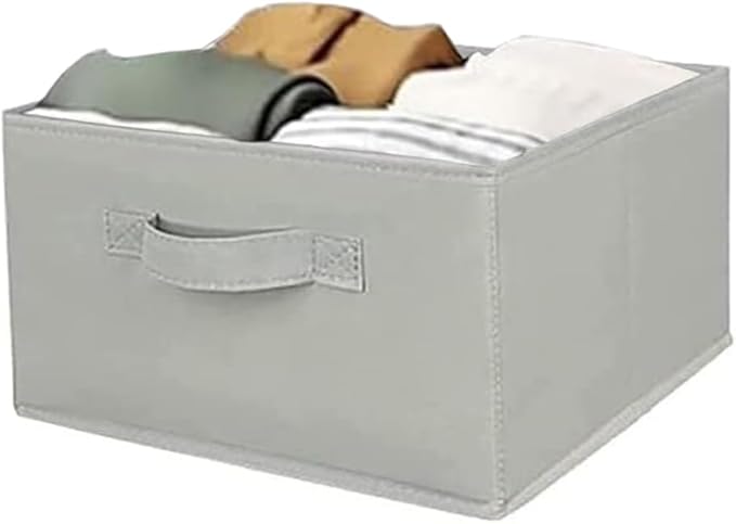 Hanging Shelf Closet Storage Organizer Removable Drawers ，Hanging Storage Organizer Hanging Sweater 2 Sock Underwear Drawers for Closet, Bedroom, Light Grey-NeatNest