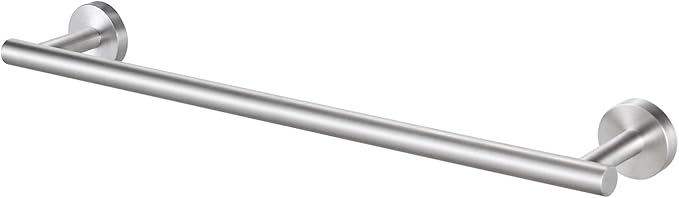 KES 17.3-Inch Towel Bar for Bathroom, Hand Towel Holder, Bathroom Towel Rack Wall Mount SUS304 Stainless Steel Brushed Finish, Total Length 19.7 Inch, A2000S50B-2