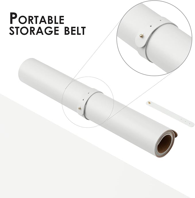 Cork Desk Mat - Dual-Sided Desk Pad for Office and Home - Desk Organization and Accessories - Ideal for Large Mouse Pad and Desk Mats on Top of Desks(White,80cmx 40cm)-NeatNest