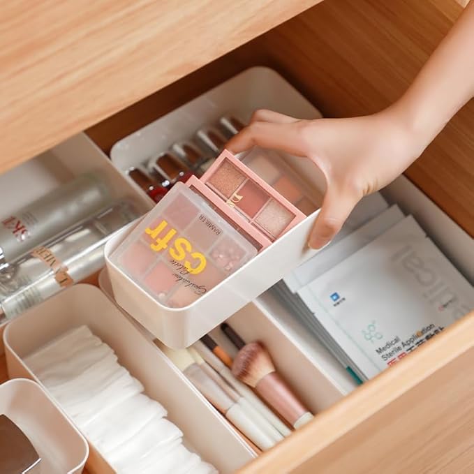 12 PCS Large Kitchen Drawers Organizer for Utensil Organizer Cutlery Silverware Flatware Holder Kitchen Organizers and Storage Drawer Organizer for Forks, Knives, Drawer Divider BPA Free-NeatNest