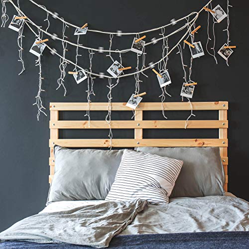 Blulu 100 Pcs Adhesive Cable Clips Bulk Wire Holder for Cord Organizer Clips Cable Management Outdoor Light Hooks for Christmas Wall String Lights Fairy Lights-NeatNest