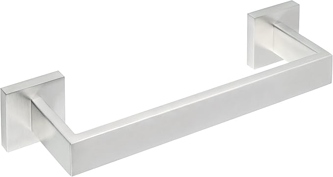 Alise Brushed Nickel Towel Bars,11.8 Inch Towel Holder Towel Racks for Bathroom and Lavatory,SUS304 Stainless Steel Hand Towel Hanger Rail Wall Mount,Useable Length 10.04 Inch Towel Bar, GYT030-LS