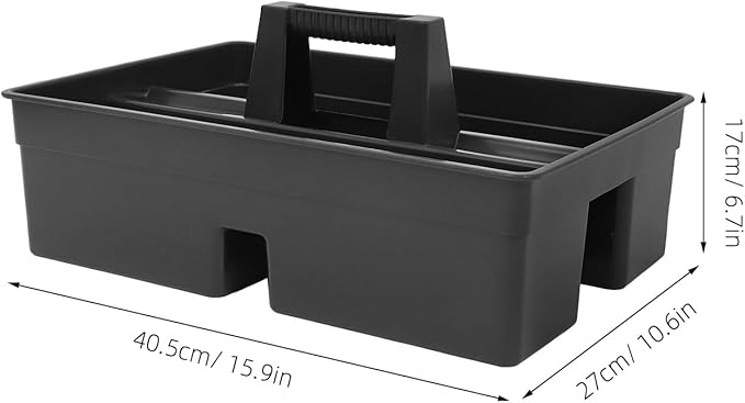 Cabilock 3 Multiuse Caddy Organizer with Handle Compartment Tote Cleaning with Handle Divided Classroom Tote Tray Carry with Handle Storage Box Portable-NeatNest