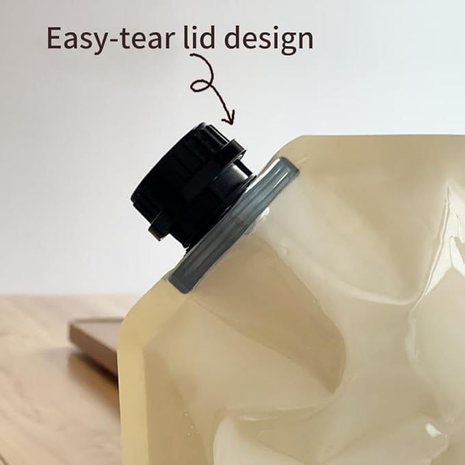 Collapsible 2-Gallon Water Jug Portable Camping Bag with Leak-Proof Spigot Durable BPA-Free 8L Collapsible Water Container for Hiking Camping Emergency Prep (Beige)-NeatNest