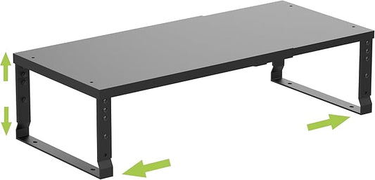 Expandable Cabinet Shelf Organizer Storage Spice Rack Shelves for Kitchen Stackable Adjustable Pantry Cupboard Bathroom Countertop Desktop(1Pack/Black/Large)-NeatNest