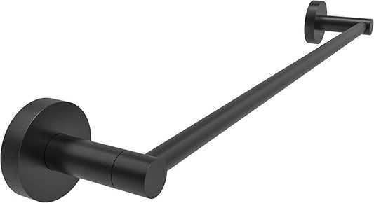 Fixsen 18-inch Matte Black Single Towel Bar Towel Rack Hand Towel Holder Stainless Steel and Zinc Alloy 1pc for Kitchen and Bathroom Wall Mount Heavy Duty Storage