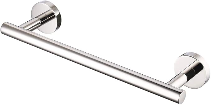 KES 9.6 Inches Hand Towel Bar Bathroom Towel Holder Kitchen Dish Cloths Hanger SUS304 Stainless Steel RUSTPROOF Wall Mount Polished Steel, Total Length 12 Inch, A2000S30