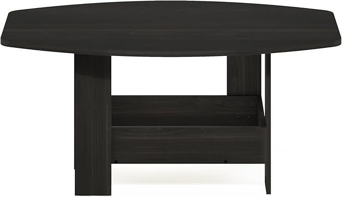 Furinno Simple Design Coffee Table with Storage Compartment, Espresso-NeatNest