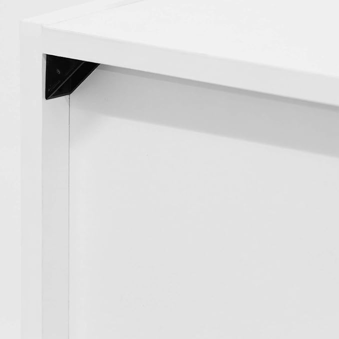Furinno Luder Bookcase / Book / Storage , 5-Cube, White-NeatNest